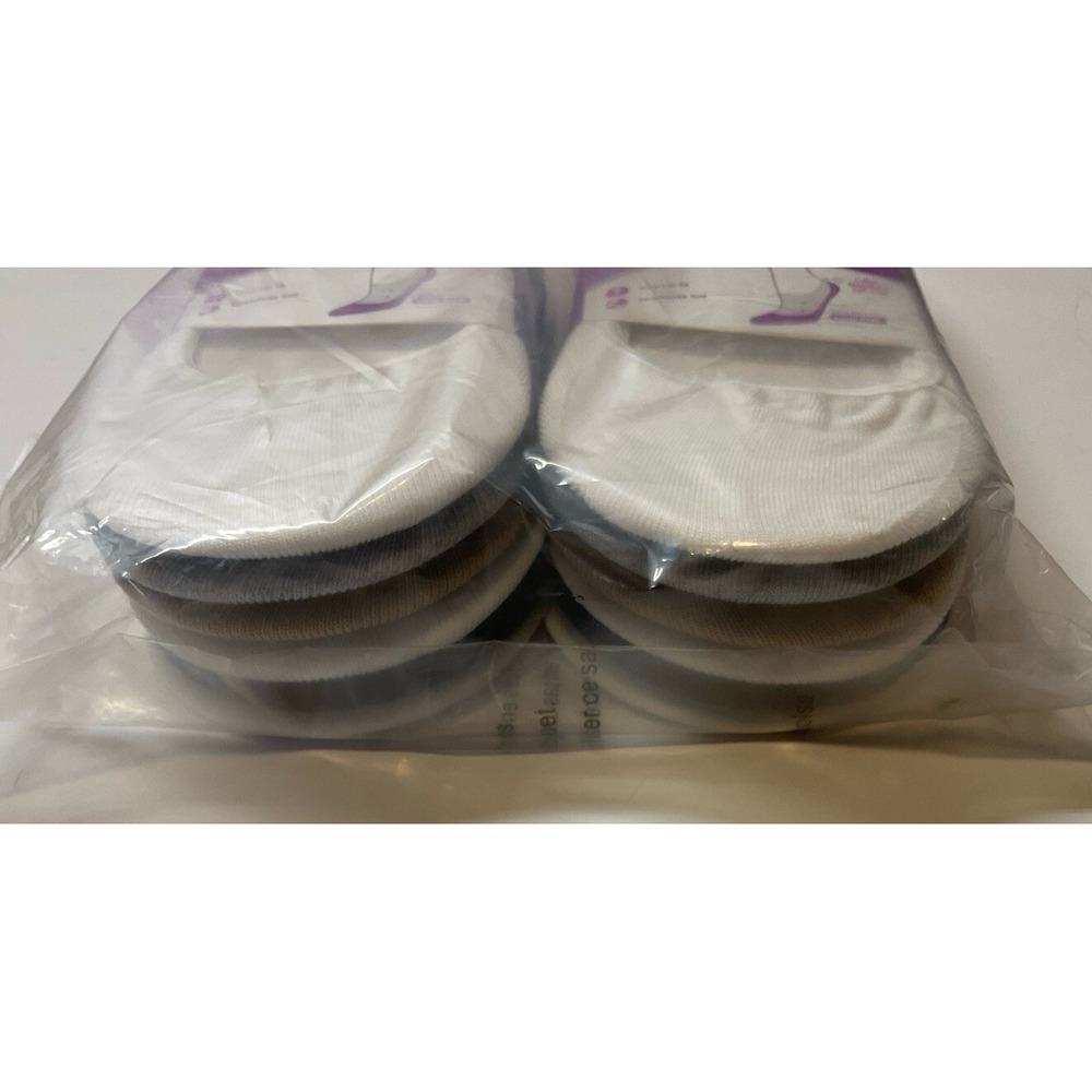 NIP Lot 12 Pairs Peds Low Cut Lightweight No Show Liner Socks Multi Color 8-12 - Picture 4 of 5